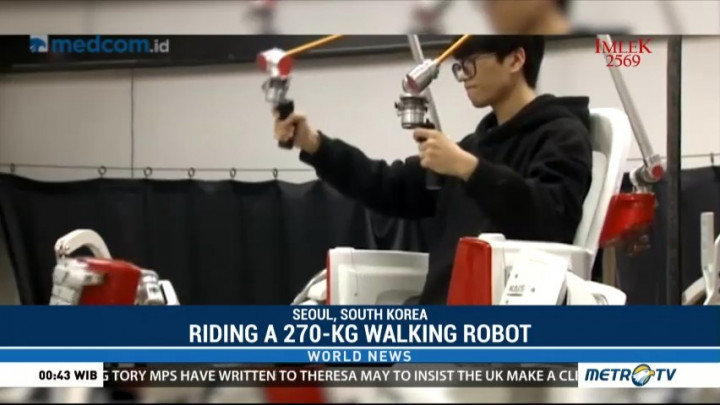 Riding a 270 Kg Walking Robot