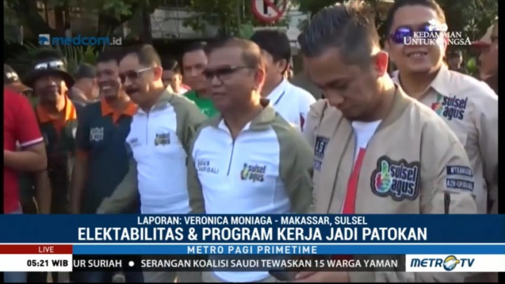 Peta Kekuatan Politik Empat Paslon Gubernur Sulsel Sama Kuat