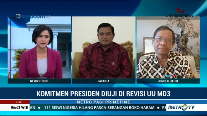 Tolak Revisi UU MD3, Presiden akan Keluarkan Perppu?