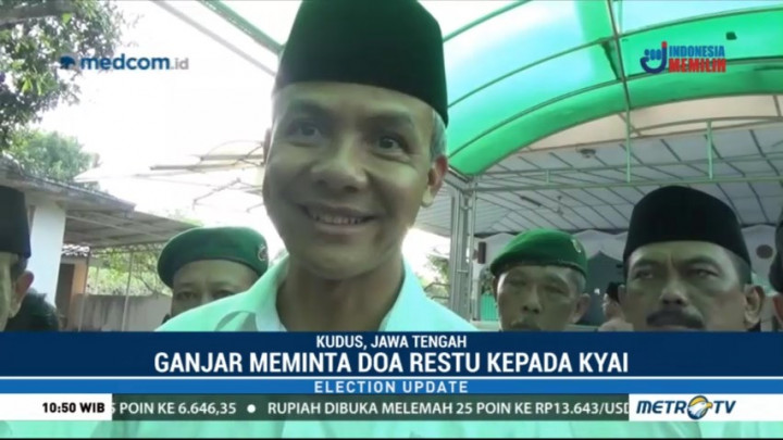 Ganjar Pranowo-Taj Yasin Berkeliling ke Sejumlah Ponpes di Kudus