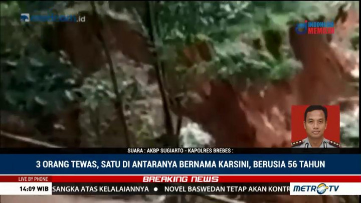 Satu Korban Longsor di Brebes Berhasil Diidentifikasi