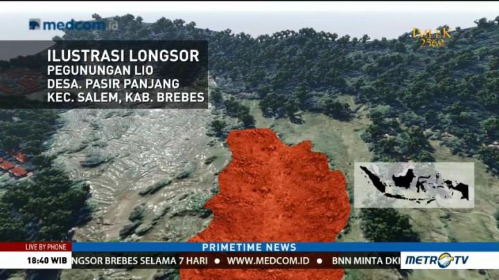 Evakuasi Korban Longsor Brebes Terkendala Cuaca Buruk