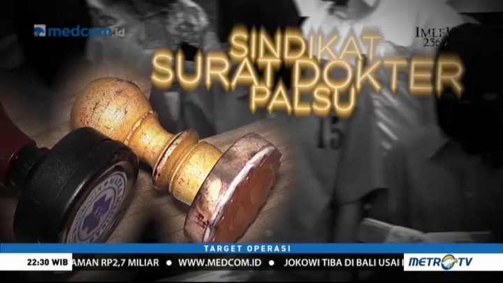 Sindikat Surat Dokter Palsu (1)