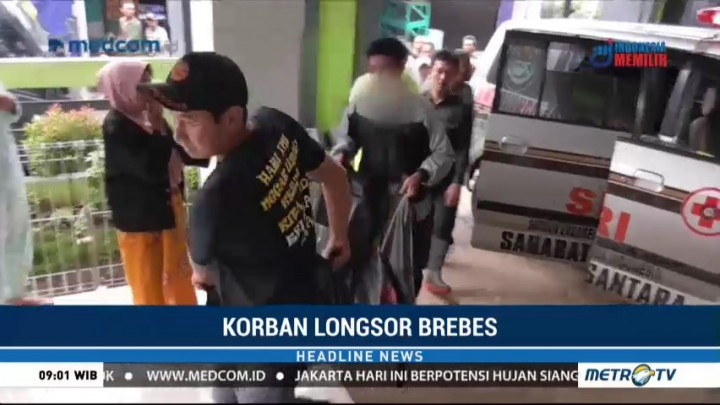 Potongan Tubuh Korban Longsor Brebes Ditemukan