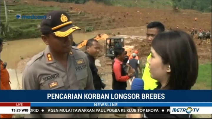 Satu Alat Berat Tiba di Lokasi Longsor Brebes