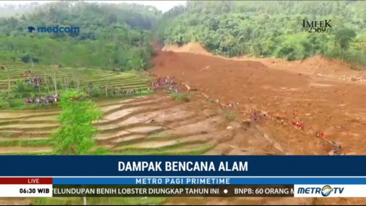 Pencarian Korban Longsor Brebes Difokuskan di Dua Sektor