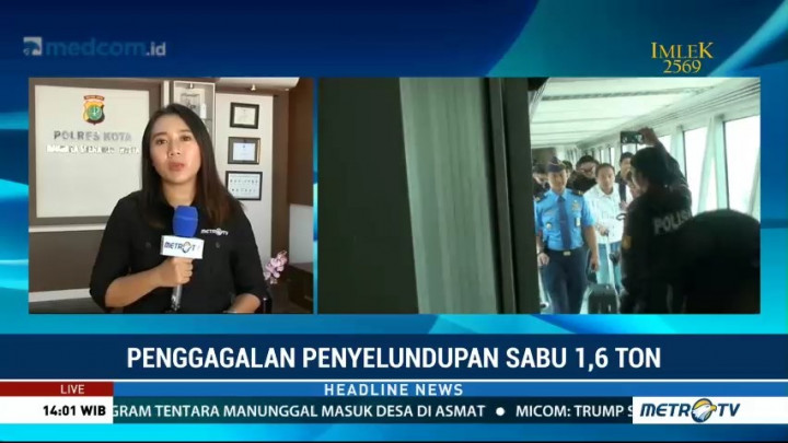 Tiba di Jakarta, Empat Penyelundup Sabu 1,6 Ton Dibawa ke Bareskrim Polri