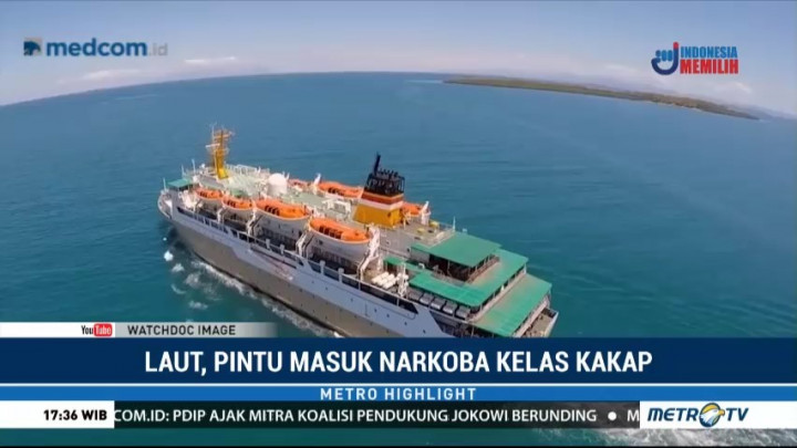 Laut, Pintu Masuk Narkoba Kelas Kakap