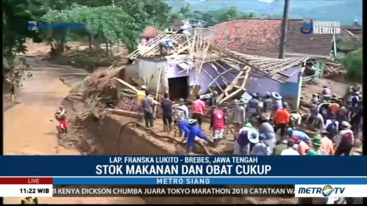 Pencarian Korban Longsor Brebes Difokuskan di Empat Sektor