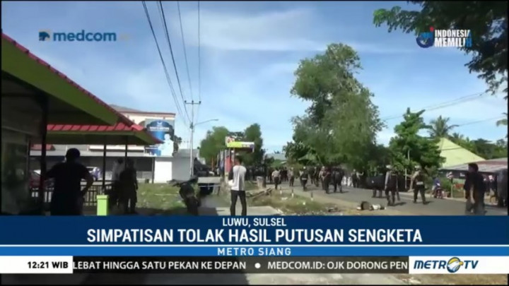 Sidang Putusan Sengketa Pilkada di Luwu Berakhir Ricuh