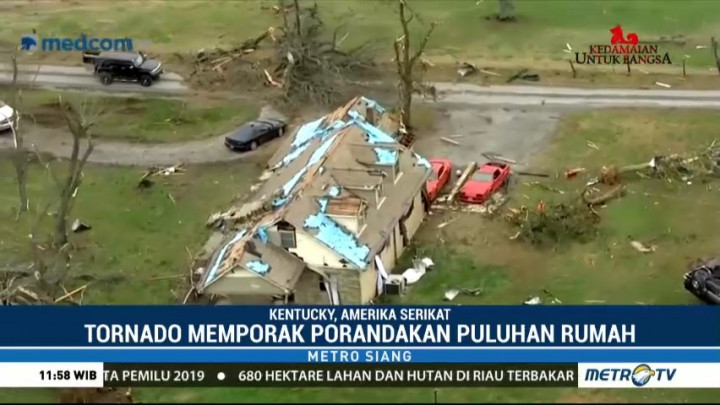 Tennessee dan Kentucky Porak-poranda Dihantam Tornado