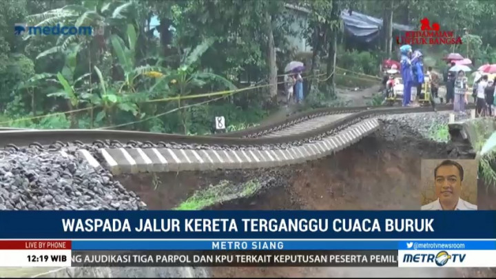 Cara PT KAI Antisipasi Gangguan Cuaca Buruk pada Jalur Kereta
