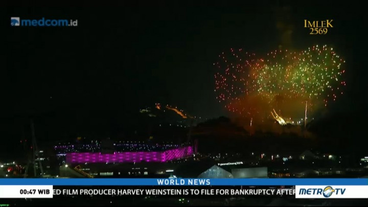 Fireworks Close 2018 Winter Olympics