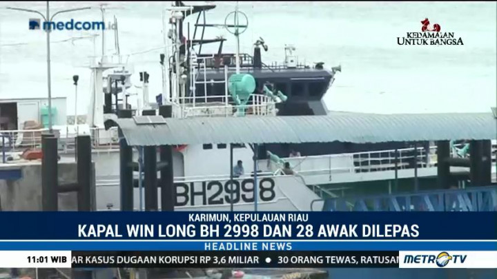 Nihil Sabu, Kapal BH 2998 Dilepas