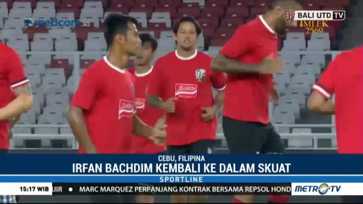 Tandang ke Filipina, Bali United Diperkuat Irfan Bachdim