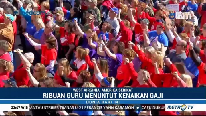 Tuntut Kenaikan Gaji, Ribuan Guru di AS Mogok Kerja