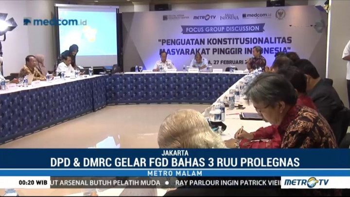 DPD Ajukan Tiga RUU Masuk Prolegnas 2018