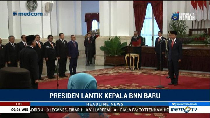 Jokowi Lantik Heru Winarko jadi Kepala BNN