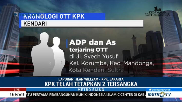 OTT Wali Kota Kendari Berawal dari Laporan Masyarakat