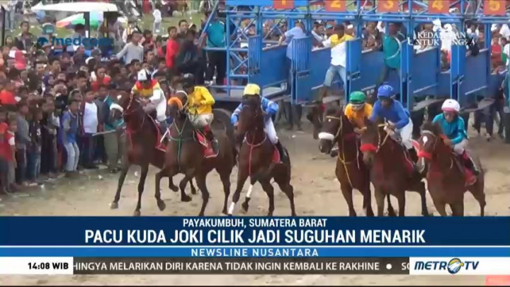 Aksi Joki Cilik Menghibur Warga Payakumbuh