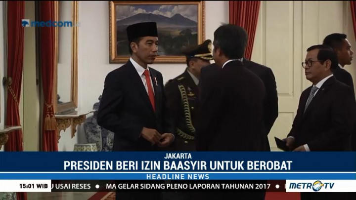 Jokowi Izinkan Abu Bakar Baasyir Berobat ke RSCM