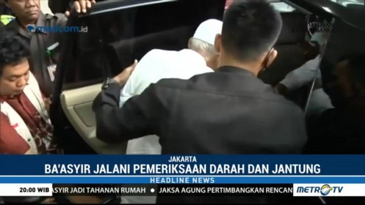 Abu Bakar Baasyir Kembali ke Lapas Usai Pemeriksaan Kesehatan di RSCM
