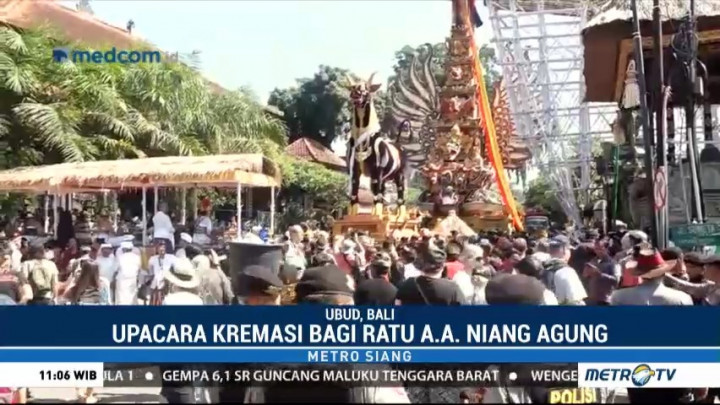 Upacara Kremasi Bagi Ratu Niang Agung Digelar di Puri Agung Ubud