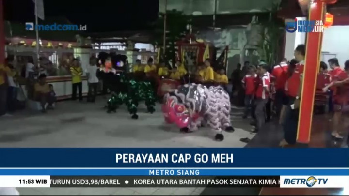 Pertunjukan Barongsai Meriahkan Perayaan Cap Go Meh di Pati