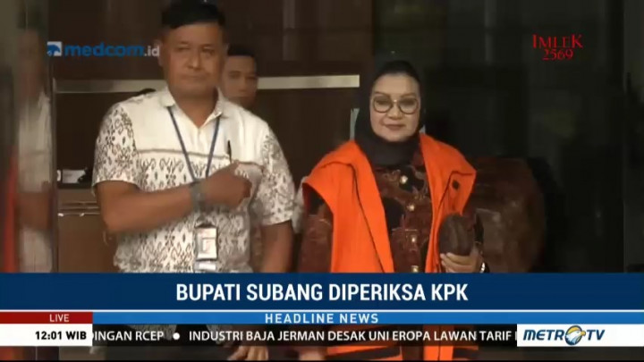 Bupati Subang Bantah Terima Suap