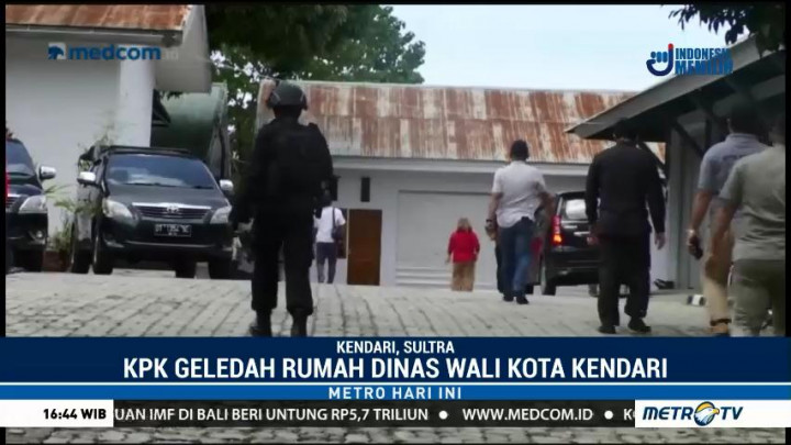 KPK Geledah Rumah Dinas Wali Kota Kendari