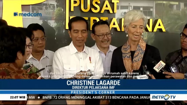 Blusukan Jokowi dan Christine Lagarde