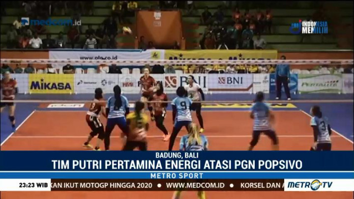 Tim Putri Pertamina Energi Terlalu Tangguh untuk PGN Popsivo Polwan