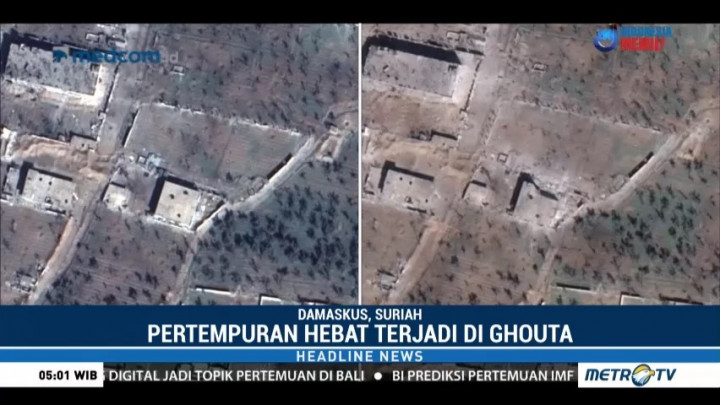Citra Satelit Tunjukkan Kerusakan di Ghouta Timur Meluas
