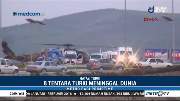 Delapan Tentara Turki Tewas dalam Pertempuran di Suriah