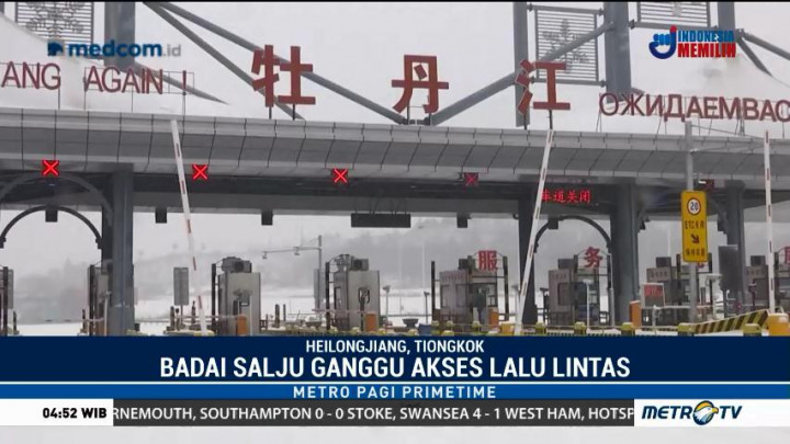 Badai Salju Ganggu Akses Lalu Lintas di Timur Laut Tiongkok