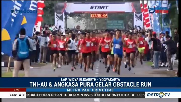 Pertama Kali Digelar, Adisutjipto Urban Obstacle Run Diikuti Ribuan Peserta