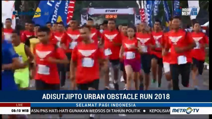 Peserta Adisutjipto Urban Obstacle Run Harus Lalui 26 Rintangan