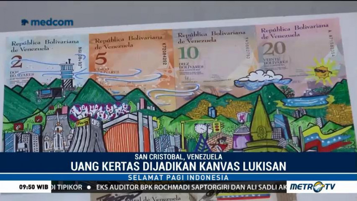 Tak Lagi Bernilai, Uang Kertas Venezuela Disulap Jadi Kerajinan Tangan