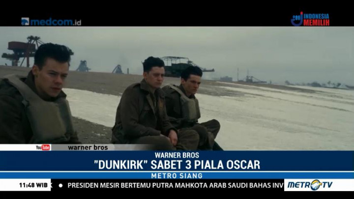 Dunkirk Sabet Tiga Piala di Oscar 2018