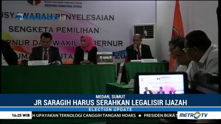 KPU Sumut akan Verifikasi Ulang JR Saragih