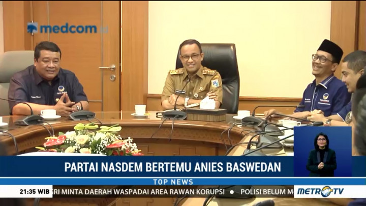 Partai NasDem Bertemu Gubernur Anies