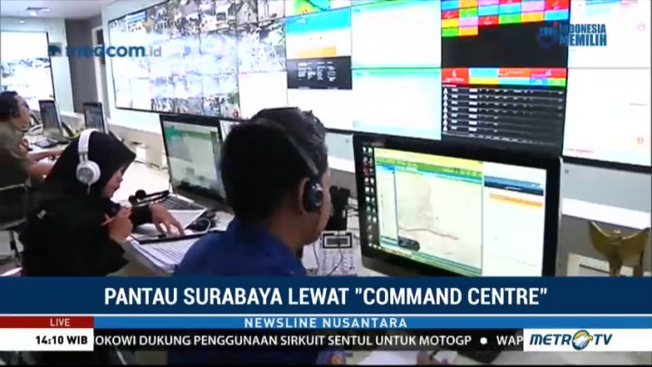 Melihat Kecanggihan Command Centre, Ruang Kendali Milik Pemkot Surabaya