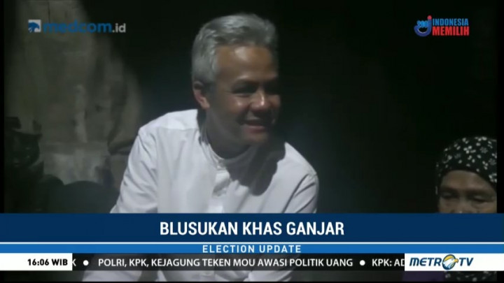 Ganjar Bermalam di Rumah Warga Miskin