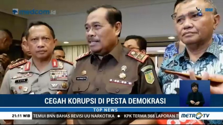 Langkah Kejagung, KPK dan Polri Cegah Korupsi di Pesta Demokrasi