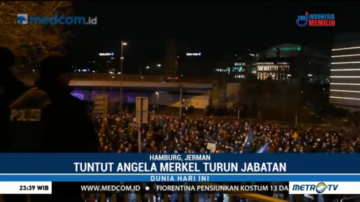Ribuan Orang Tuntut Angela Merkel Mundur sebagai Kanselir Jerman