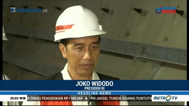 Jokowi Ingin Jakarta Bersih dari Material Proyek MRT saat Asian Games 2018