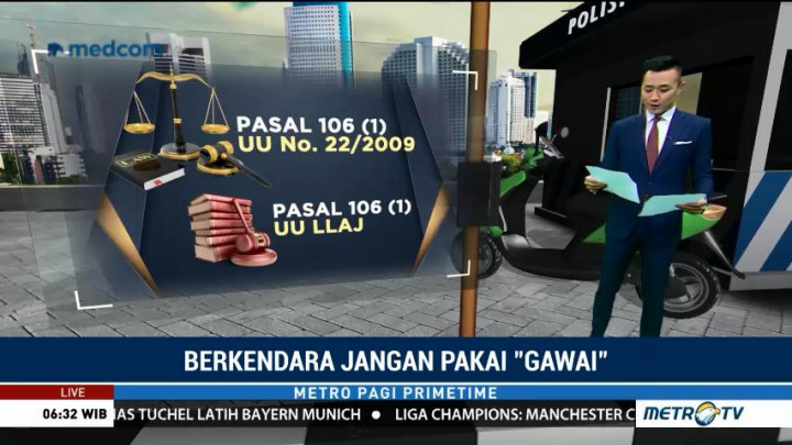 Larangan Berkendara Pakai Gawai