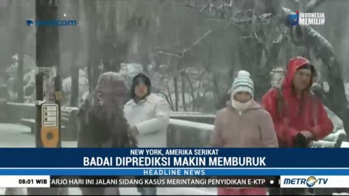 Badai Salju Ekstrem Kembali Hantam New York