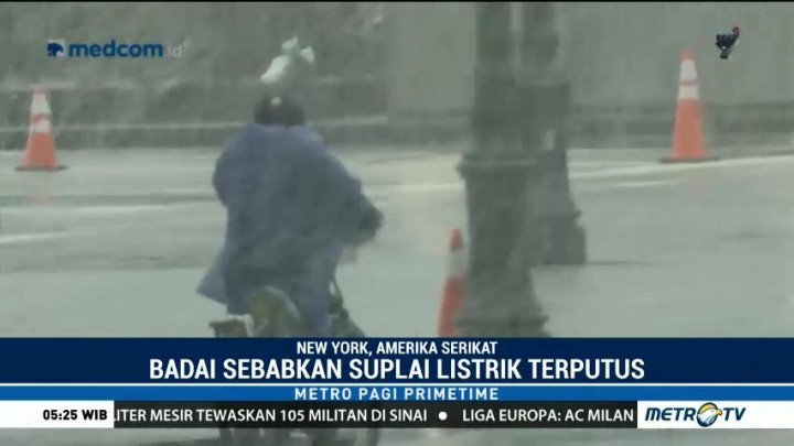Badai Salju Hantam Timur Laut AS