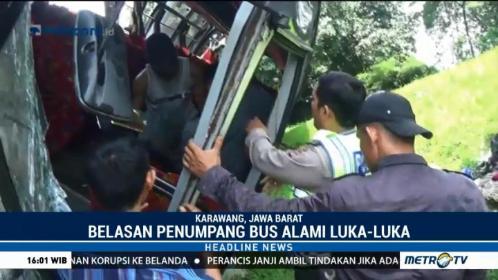 Kecelakaan Bus dan Truk, Lalin di Tol Cikampek Tersendat